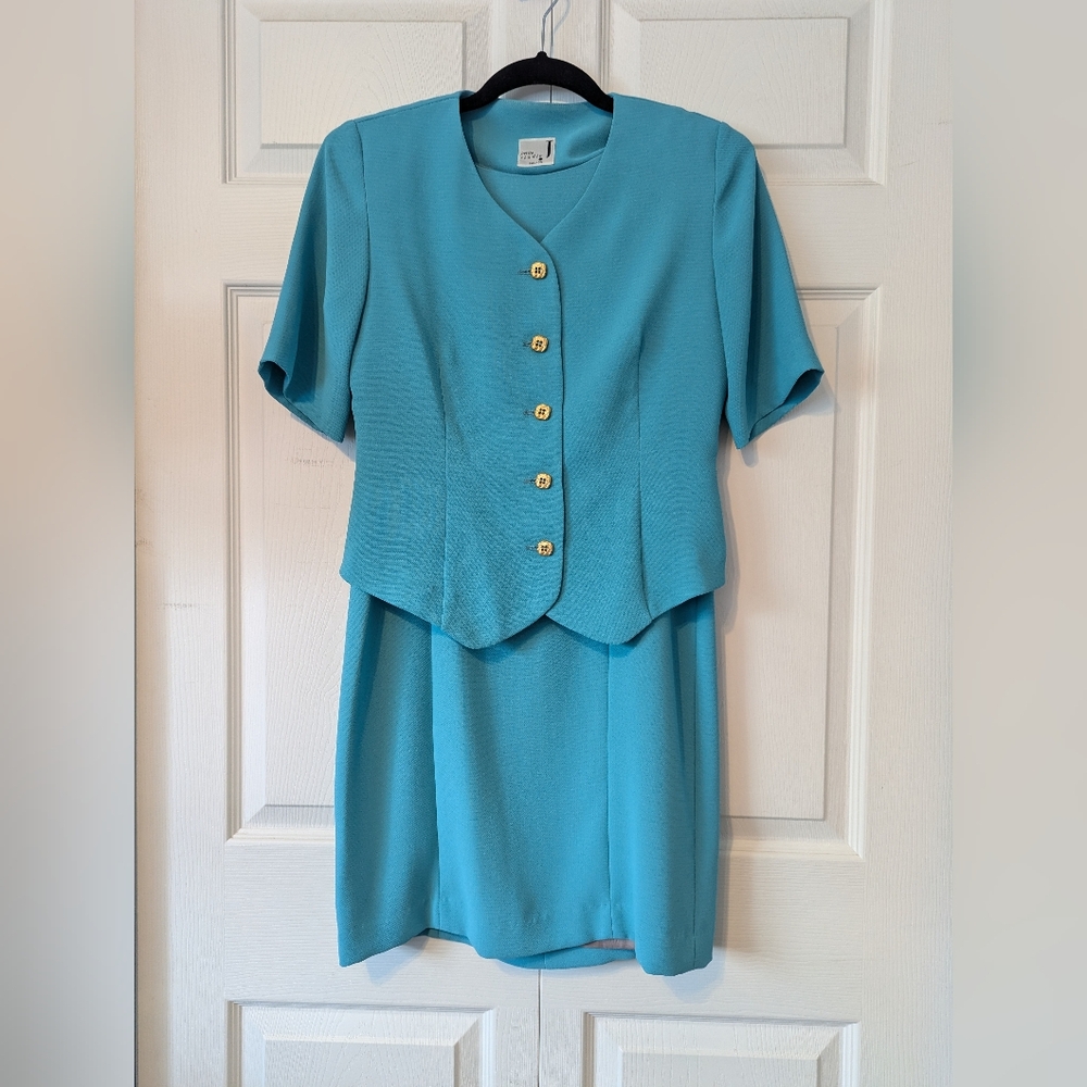 Vintage Petite Studio Canada 2 Piece Dress & Jacket Set - Picture 3 of 16